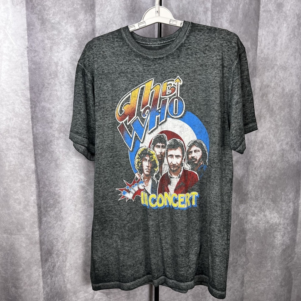 The Who‎ in Concert 1975 Tour Large 2010 Vintage 100% Cotton